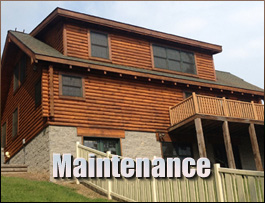  Quicksburg, Virginia Log Home Maintenance