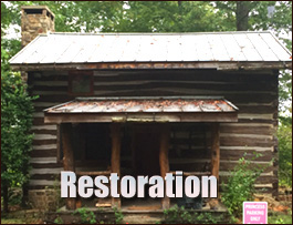 Historic Log Cabin Restoration  Quicksburg, Virginia